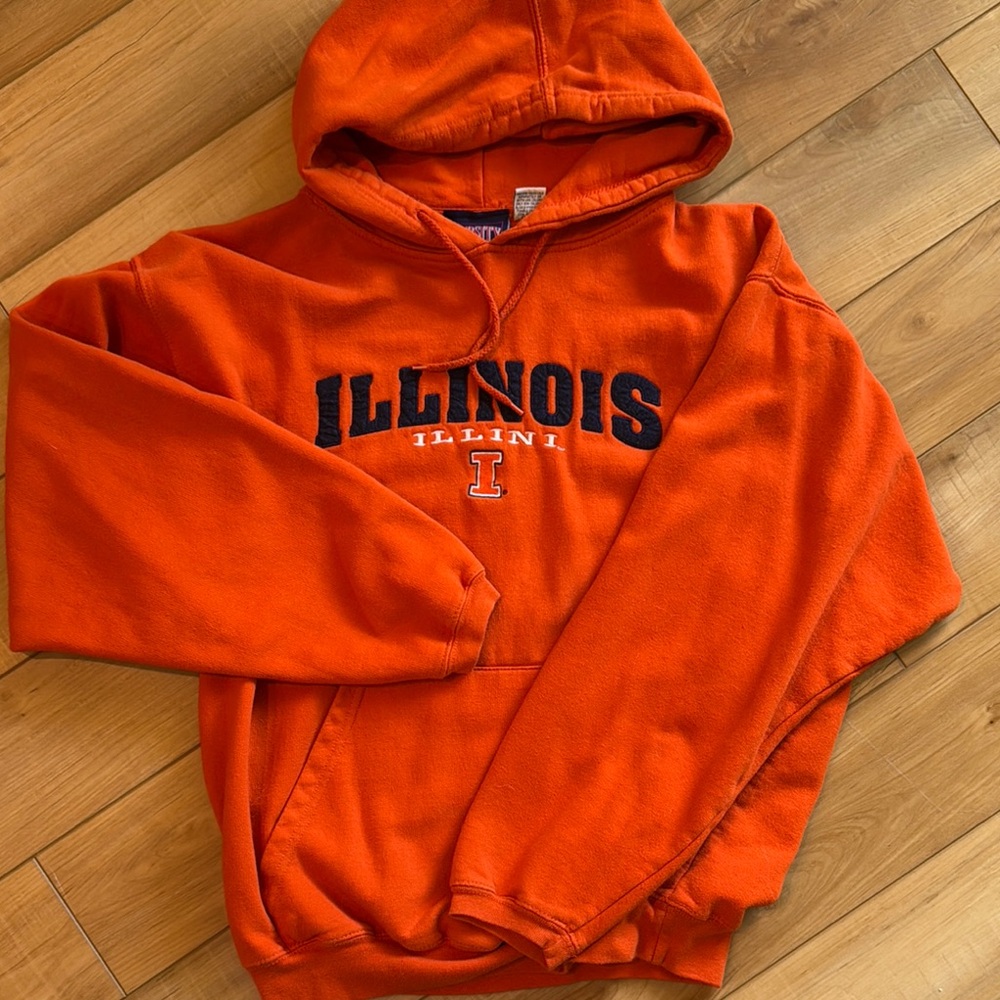 Vintage Varsity Classics Illinois Illini college hoodie size M